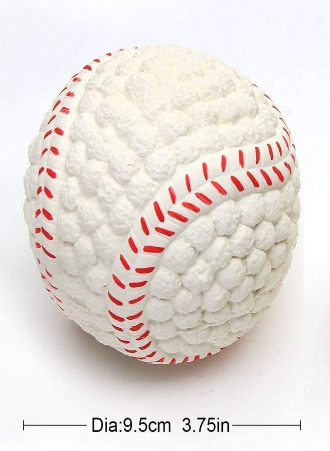 Pups&Pets Latex Squeaky Baseball Toy for Dog, Puppies & Kittens (Medium) - Image 3